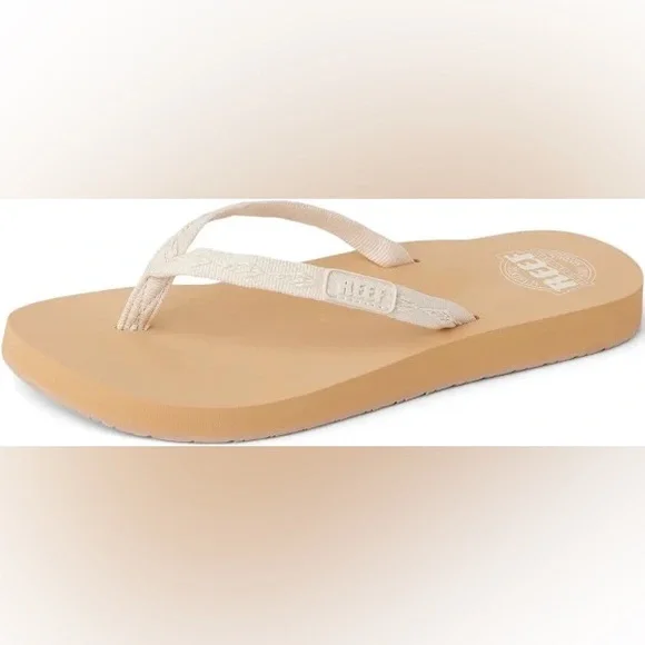 Reef Women's Ginger Soft Woven Slide Sandal 6 - Picture 3 of 7